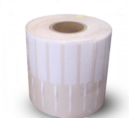 Decal nhựa PVC 40x10mm, 50m (tem vàng, tem trang sức)