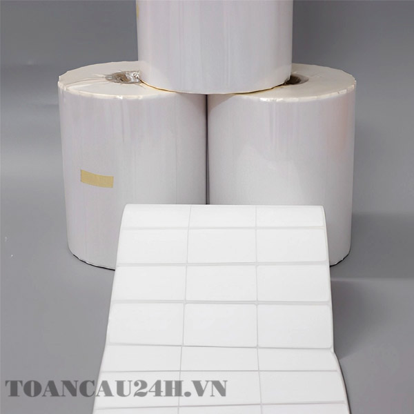 Decal mã vạch 3 tem khổ (35x22) mm dài 50m